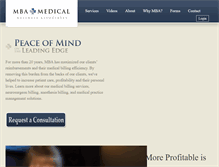 Tablet Screenshot of mbamedical.com